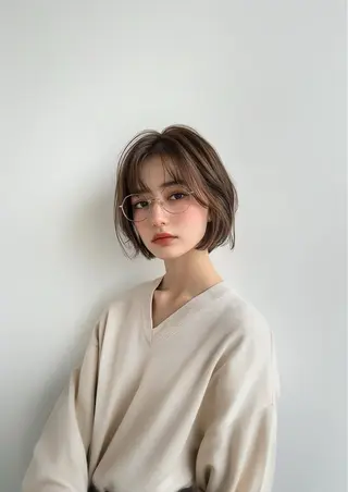 ショート パーマ 韓国レイヤーカット/ 美髪矯正/YUIのヘアスタイル