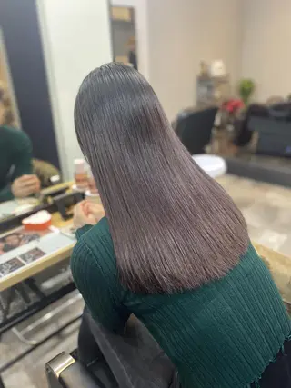 セミロング カラー 髪質改善/ハイトーン MOLAのヘアスタイル