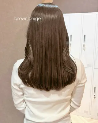 ミディアム 似合わせ/ベージュ /レイヤー/りほ🤍のヘアスタイル