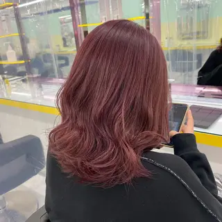 セミロング カラー ヘアアレンジ GOTODAY shair salon 横浜mare店所属・透明感抜群カラー mai🍑♡のヘアスタイル