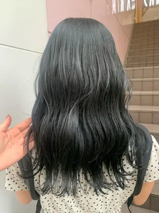 セミロング カラー soëll所属・🤍そぶえ　ゆうな/ 暖色カラー/縮毛矯正のヘアスタイル