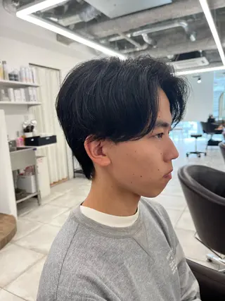 ショート パーマ メンズ 🏆メンズヘア特化 🥇代表りんぺーのヘアスタイル