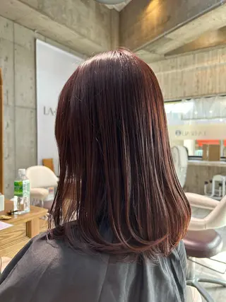 セミロング カラー LA・BEAU 赤羽店所属・千葉 優奈のヘアスタイル