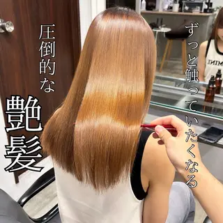 ロング 髪質改善/縮毛矯正 /美髪カラー/こてのヘアスタイル