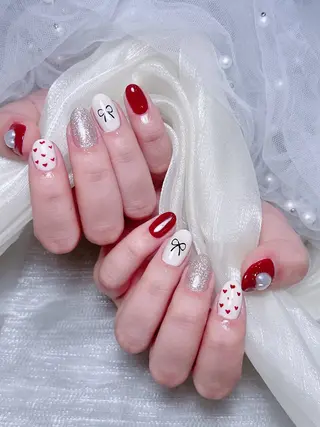 ネイル 🎀も ものネイルデザイン