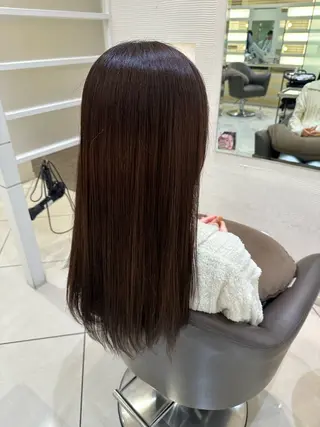 ロング カラー タイトボブ個性派カラ ーAKANEのヘアスタイル