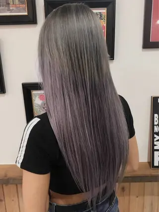 ロング カラー hair design NORM所属・吉田裕太/ハイライト ダブルカラーのヘアスタイル