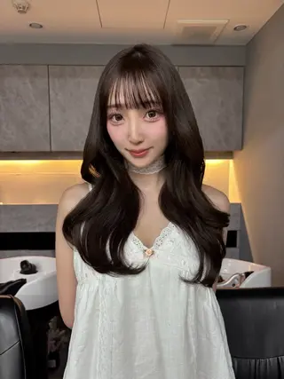 セミロング 透明感/韓国ヘア/ miyu 🎀のヘアスタイル