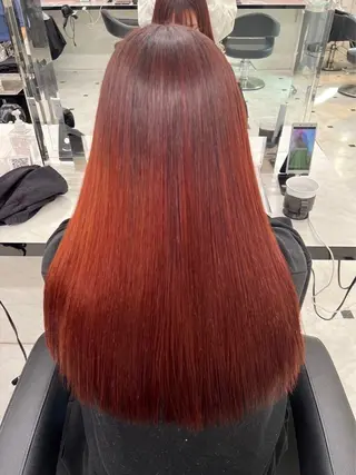 ロング カラー ヘアアレンジ 🫧原宿艶ワンカラー /ダブルカラー🫧のヘアスタイル