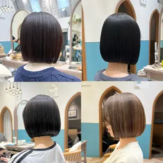 ミディアム 髪質改善/縮毛矯正/ ボブ/店長/槌矢圭悟のヘアスタイル