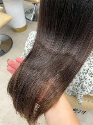 セミロング 暖色/ミルクティ/ 艶髪⭐️honokaのヘアスタイル