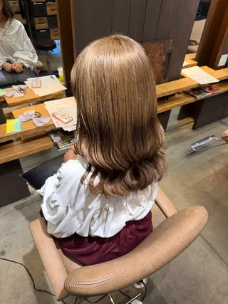 セミロング 美髪縮毛矯正/ 髪質改善/愛敬響のヘアスタイル