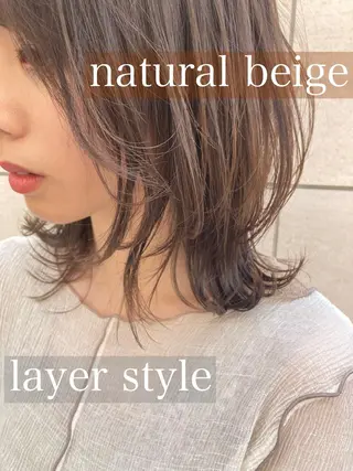 ミディアム カラー ヘアアレンジ Loom .by Sea  ルームバイシー所属・レイヤー/前髪/ 韓国/CHIHIROのヘアスタイル