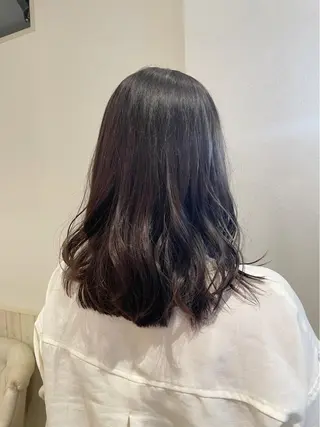 ミディアム 松島 涼花のヘアスタイル