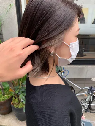 ミディアム 艶髪color💎髪 質改善ストレート大吉のヘアスタイル