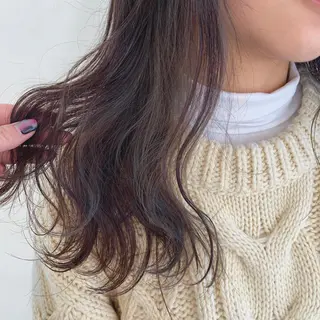 ミディアム カラー パーマ ヘアアレンジ 加藤 綾華のヘアスタイル