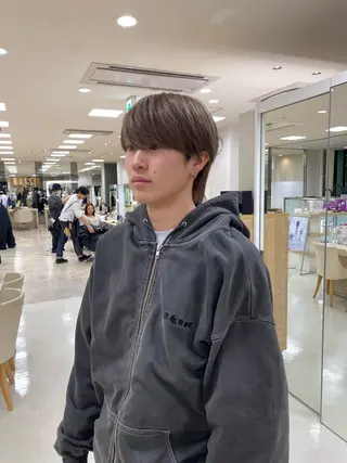 ショート カラー メンズ 湘南/メンズパーマ/ ハイライト/ユチカのヘアスタイル