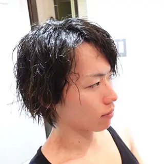 ミディアム パーマ メンズ ヨリソイhair salon所属・浦添メンズ 経験20年／のヘアスタイル