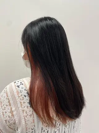 セミロング カラー クロスパーマ/うる艶 カラー/Kurumiのヘアスタイル