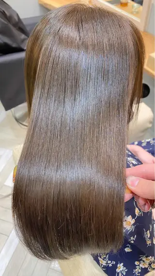 セミロング 新宿/韓国風レイヤー 髪質改善/渋谷直樹のヘアスタイル