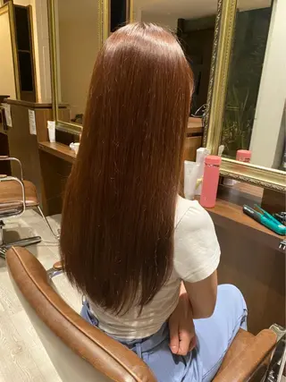 ロング カラー 🌿ストレート🌿 髪質改善☘️シュウヤのヘアスタイル
