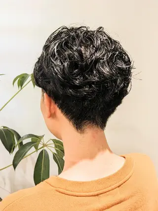 ショート メンズ パーマ 🌈完全個室🌈 ZAWA.のヘアスタイル