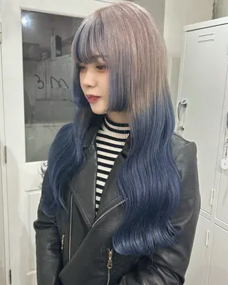 ロング カラー 🥣ミコト/ウルフ ハイトーン特化🥣のヘアスタイル