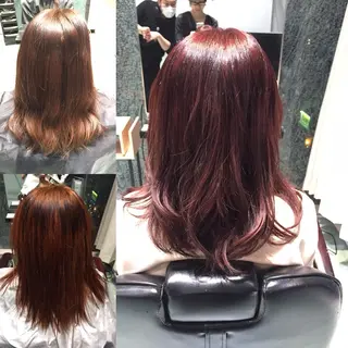 ミディアム セミロング ロング カラー Re:ta KANZOのヘアスタイル