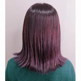 ミディアム カラー グラデ❣️インナー 派手髪Fumiyoのヘアスタイル