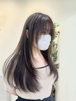 ロング レイヤー×縮毛矯正 深見 拓のヘアスタイル