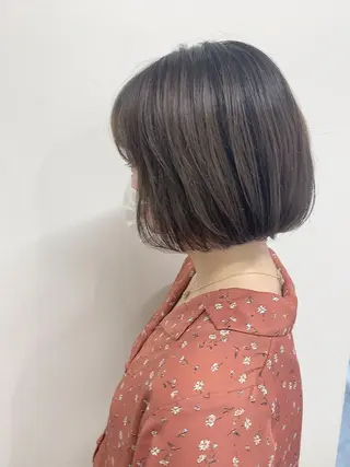 ショート カラー 色白に見える暗髪 梅田・増田のヘアスタイル