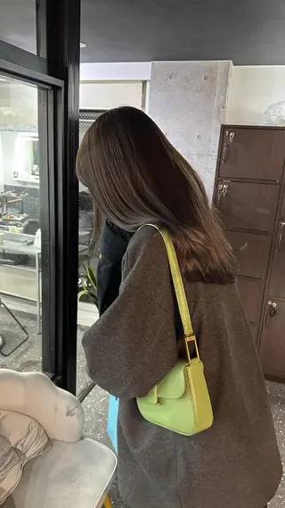 ロング カラー 韓国レイヤーカット要 暗透カラー📓吉祥寺のヘアスタイル