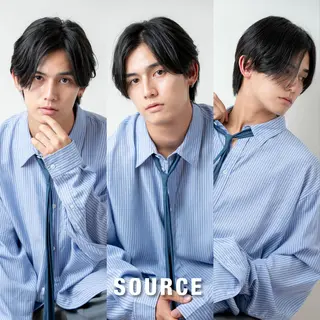 メンズ パーマ SOURCE 天王寺のヘアスタイル
