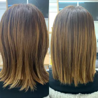 ミディアム 齊藤 来美のヘアスタイル