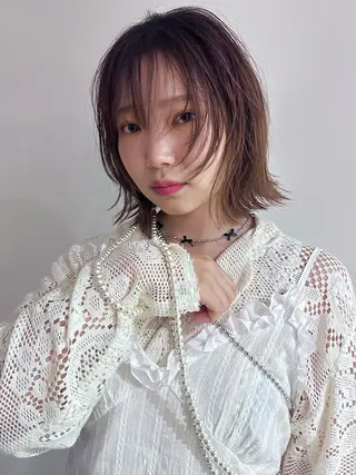 ミディアム yukie🌷 /暖色🍒梅田サロンのヘアスタイル
