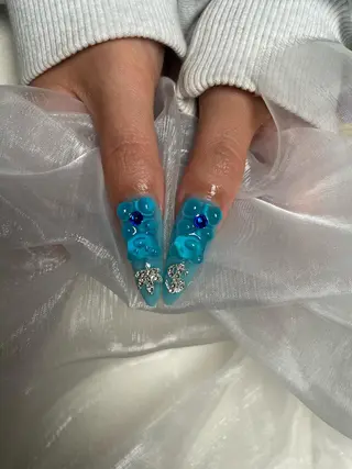 ロング ネイル 下妻市ﾈｲﾙｻﾛﾝ M_styleのネイルデザイン