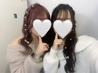 ヘアアレンジ うる艶モテカラー💞 盛れるヘアメ👧🏻のヘアスタイル