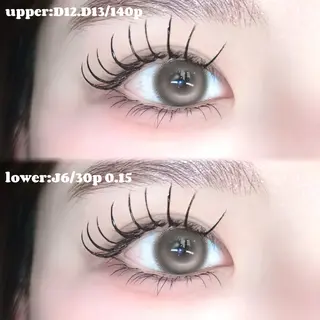 マツエク・マツパ FaB 千葉店所属・🩶LEDエクステ& 上下パーマRAN🪽のマツエク・マツパデザイン