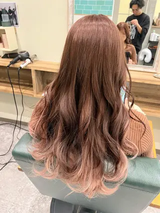 カラー ブリーチ/ストレート ダブルカラーtetoのヘアスタイル