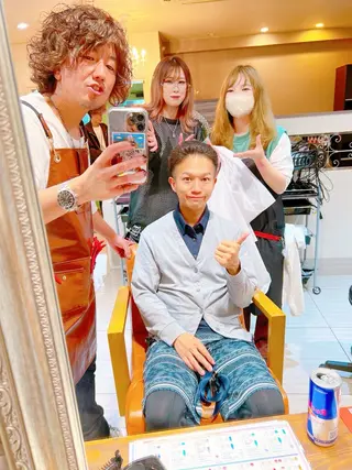 ショート カラー メンズ Refuge by produceのヘアスタイル