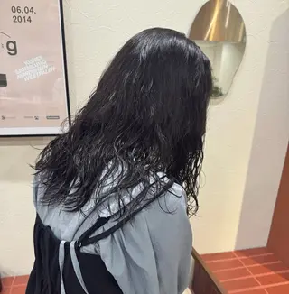 ミディアム パーマ 透明感カラー ☆akoのヘアスタイル