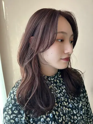 ロング カラー hub hair レイヤー/透明感のヘアスタイル