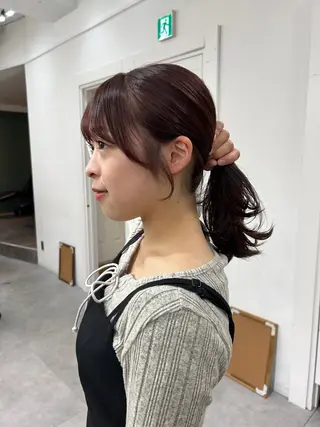 セミロング カラー レイヤーボブ/ 艶カラー/サナ🌼のヘアスタイル