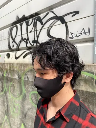 パーマ メンズ メンズブリーチカラー /パーマ ごーた立川のヘアスタイル