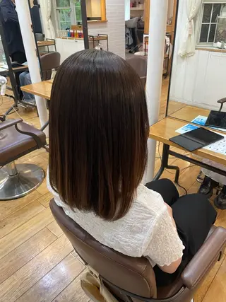 ミディアム Uil所属・ながこ /透明感カラーのヘアスタイル