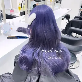 ロング カラー ヘアアレンジ 𝘳𝘺𝘰𝘬𝘢 髪質改善／ブリーチのヘアスタイル