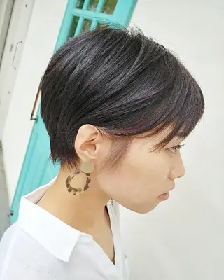 ショート カラー パーマ ヘアアレンジ ペスカ豊崎店　沖縄所属・ショート指名No.1 店長　清水のヘアスタイル