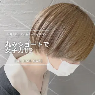ショート 佐々木 菜摘のヘアスタイル