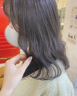 ミディアム カラー ヘアアレンジ マツエク・マツパ Noah's　Ark所属・透明感カラー🫧ヘア セット🫧松本菜月の眉毛・アイブロウイメージ