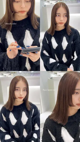 セミロング Parve  Mix /板野妃莉のヘアスタイル